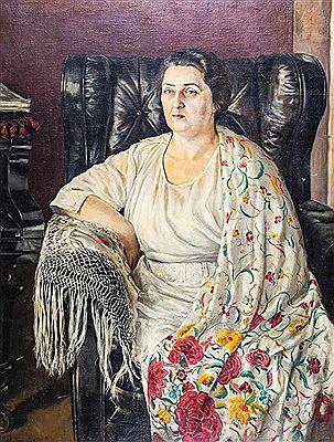 Portrait of the opera singer Nadezhda Andreevna Obukhova