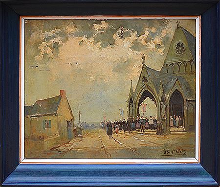 Procession Breton at the exit of the church