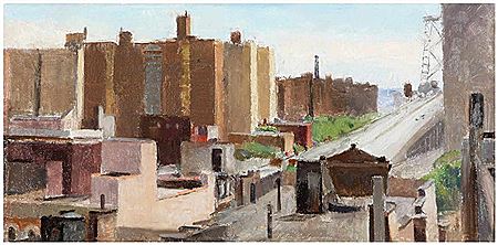'Delaney Street' by Peter Colquhoun - Auction record, sale price, and art valuation. Compare with similar artists and explore comparable artworks.