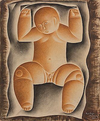 Enfant, 1924 by Vicente do Rego Monteiro - Auction record, sale price, and art valuation. Compare with similar artists and explore comparable artworks.