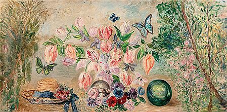Papillons et fleurs by Val - Auction record, sale price, and art valuation. Compare with similar artists and explore comparable artworks.