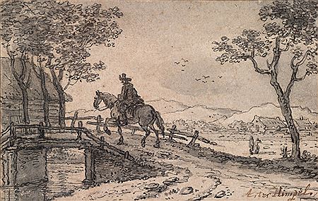 Un cavalier traversant un pont by Aarnout Ter Himpel - Auction record, sale price, and art valuation. Compare with similar artists and explore comparable artworks.
