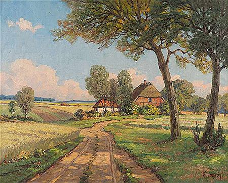 Mecklenburg summer day by Arnold Lyongrun - Auction record, sale price, and art valuation. Compare with similar artists and explore comparable artworks.
