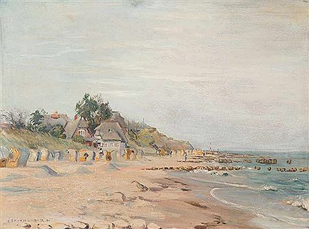 At the beach by the high bank Ahrenshoop