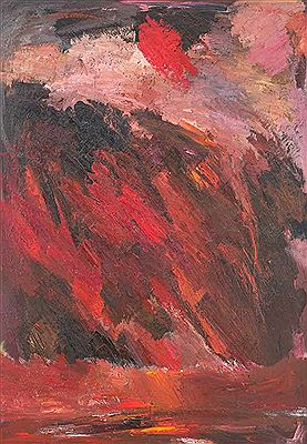 Large red landscape by Michael Wirkner - Auction record, sale price, and art valuation. Compare with similar artists and explore comparable artworks.