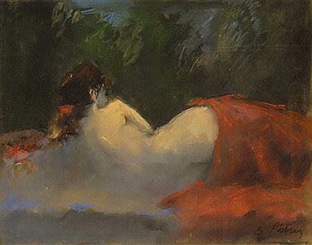 "Nude Lying" by Bogdan Pietris - Auction record, sale price, and art valuation. Compare with similar artists and explore comparable artworks.
