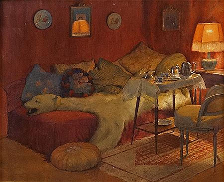 "Interior" by Nicolae Grant - Auction record, sale price, and art valuation. Compare with similar artists and explore comparable artworks.