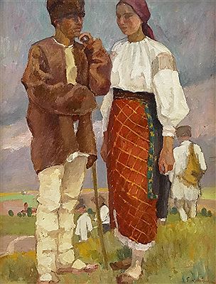 "Peasant Family" by Grigore Mircescu - Auction record, sale price, and art valuation. Compare with similar artists and explore comparable artworks.