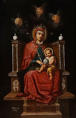 "Maica Domnului cu Pruncul" by Sava Hentia - Auction record, sale price, and art valuation. Compare with similar artists and explore comparable artworks.