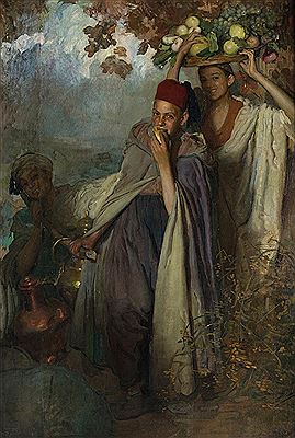 Sample artwork by Gabriel Morcillo Raya (1887 - 1973), known for figure, genre painting - View similar artists and auction records