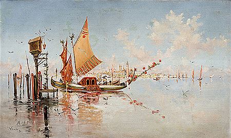 Vista de la laguna de Venecia