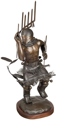 Apache Mt. Spirit Dancer II by Craig Goseyun - Auction record, sale price, and art valuation. Compare with similar artists and explore comparable artworks.