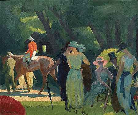 Elégantes au paddock by Maurice Taquoy - Auction record, sale price, and art valuation. Compare with similar artists and explore comparable artworks.