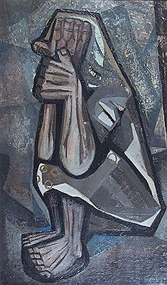 Sample artwork by Mario Miguel Mollari (1930 - 2010), known for regional figure and genre easel and mural painting - View similar artists and auction records