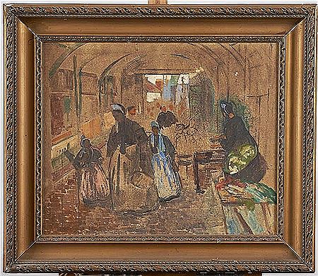 "Bigoudènes au marché de Pont l'Abbé" by Georges-A Gardenty - Auction record, sale price, and art valuation. Compare with similar artists and explore comparable artworks.