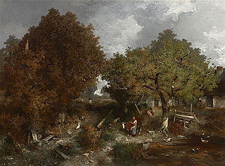Cour de ferme animée
