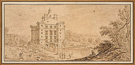 Vue du château de Maulnes-en-Tonnerrois