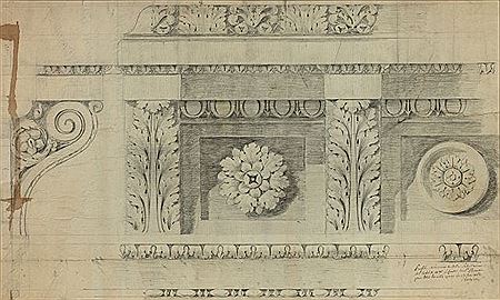 Project of a molding for the Hotel Saint Florentin by Jean François Chalgrin - Auction record, sale price, and art valuation. Compare with similar artists and explore comparable artworks.