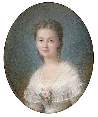 Portrait of young girl in the white dress
