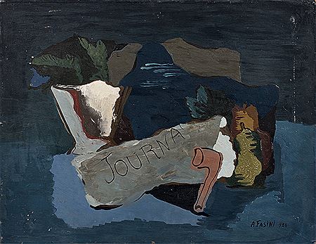 Nature morte à la pipe et au journal