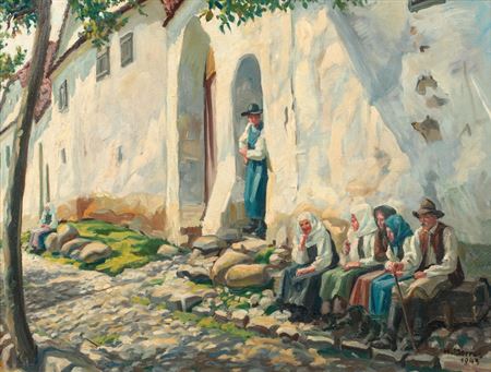 Strada din Ardeal by Hermann Morres - Auction record, sale price, and art valuation. Compare with similar artists and explore comparable artworks.