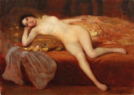 Nud pe divan