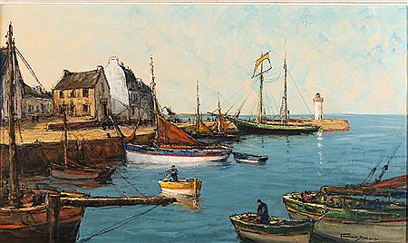 The port Halligan, (Morbihan)