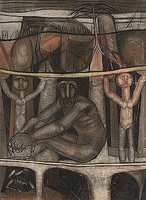 Exiled King by Louis Khehla Maqhubela - Auction record, sale price, and art valuation. Compare with similar artists and explore comparable artworks.