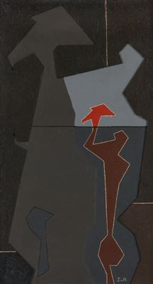 Abstract figure with torch