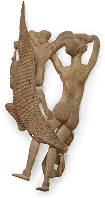 Venda maiden and crocodile