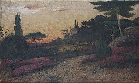 Landscape with Umbrella Pines