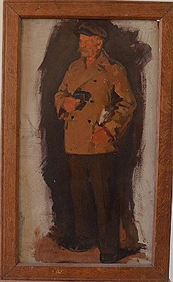 Steel-maker, sketch for the Proof Steel painting