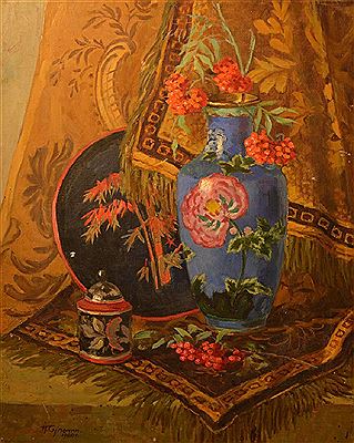 Still life with the black tray
