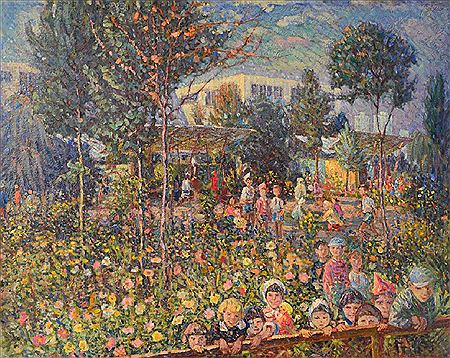 Kindergarten, 1978 by Alexandr Vasilievich Reuta - Auction record, sale price, and art valuation. Compare with similar artists and explore comparable artworks.