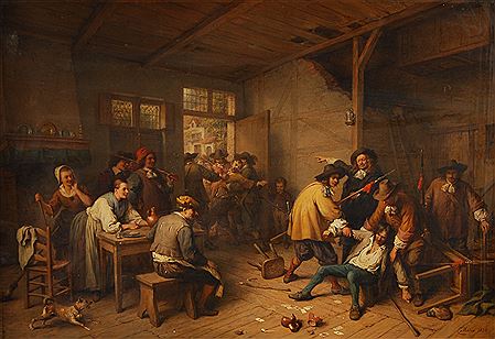 La partie de cartes contestée