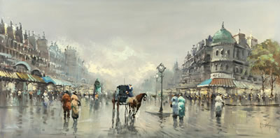 Parisian boulevard