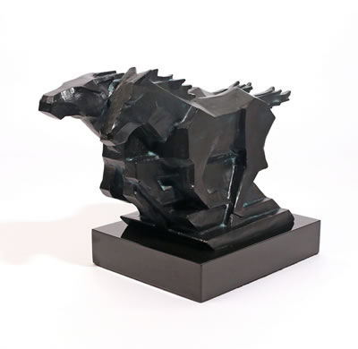 Pair of running horses
