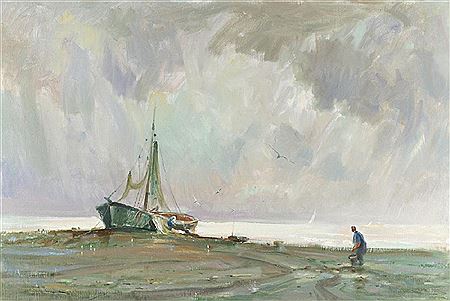 Beached at Low Tide