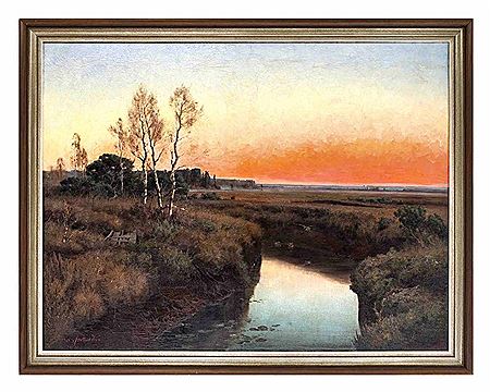 Landscape in the evening light