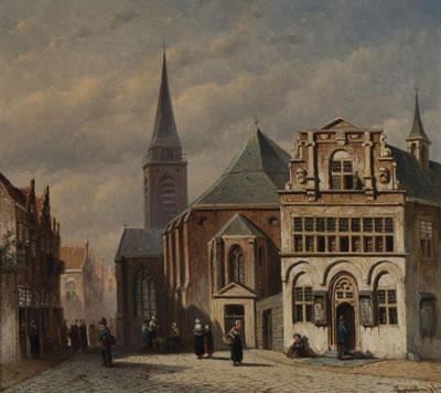 Street Scene, Belgium II