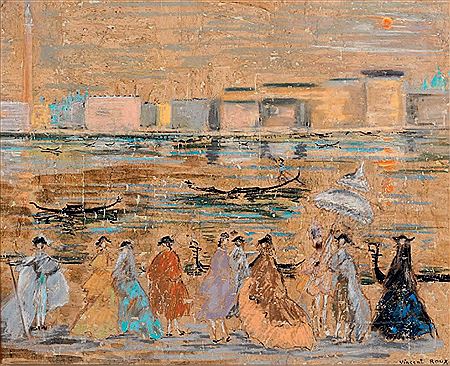 Scène de carnaval à Venise by Vincent Roux - Auction record, sale price, and art valuation. Compare with similar artists and explore comparable artworks.