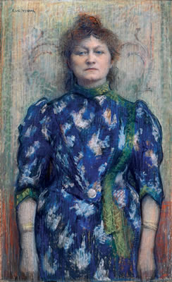 La femme à la robe bleue