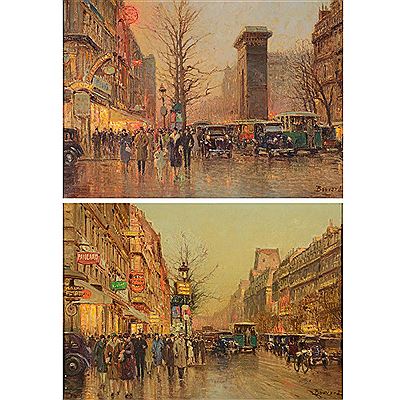 Two Paris Street Scenes