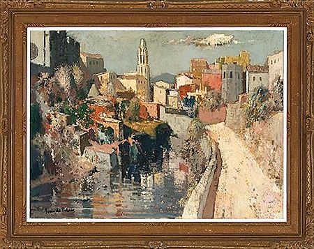 Vista de Girona by Joan de Palau Buxó - Auction record, sale price, and art valuation. Compare with similar artists and explore comparable artworks.
