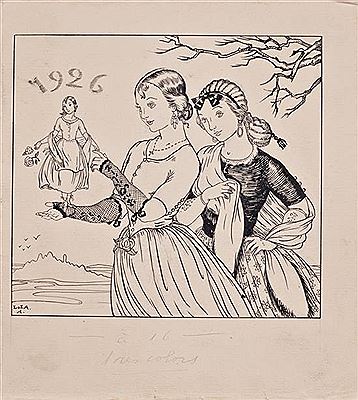 Sample artwork by Lola Anglada (1892 - 1984), known for painting - View similar artists and auction records