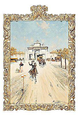 The Puerta de Toledo in Madrid by Mariano Obiols Delgado - Auction record, sale price, and art valuation. Compare with similar artists and explore comparable artworks.