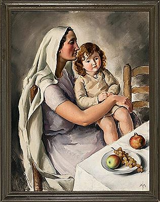 Sample artwork by Antonio Vila Arufat (1896 - 1989), known for painting - View similar artists and auction records