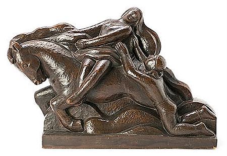 Couple with Horse