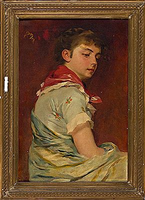 Niña by Simon Gomez Y Polo - Auction record, sale price, and art valuation. Compare with similar artists and explore comparable artworks.