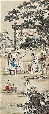 Sample artwork by Lingcang Liu (1906 - 1989), known for painting - View similar artists and auction records
